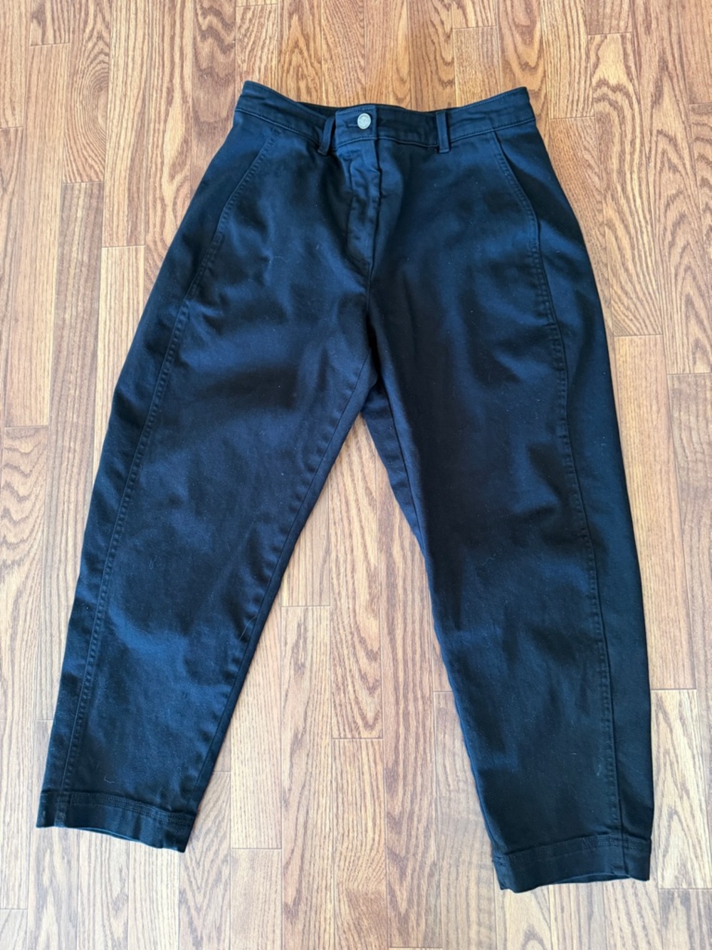 Banana Republic black barrel leg pants sz 10
